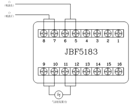 JBF5016海南气体灭火控制器控制气溶胶海南气灭装置接线